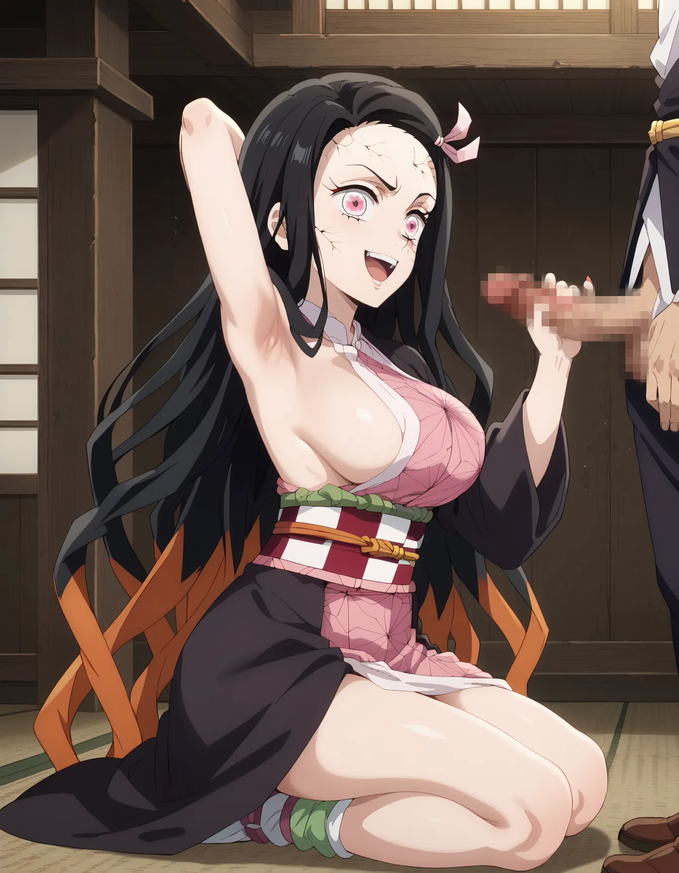 【「巨乳×着物」AIエロ画像（イラスト・アニメ・二次元風）854枚まとめ！(18ページ目)のエロ画像26枚目
