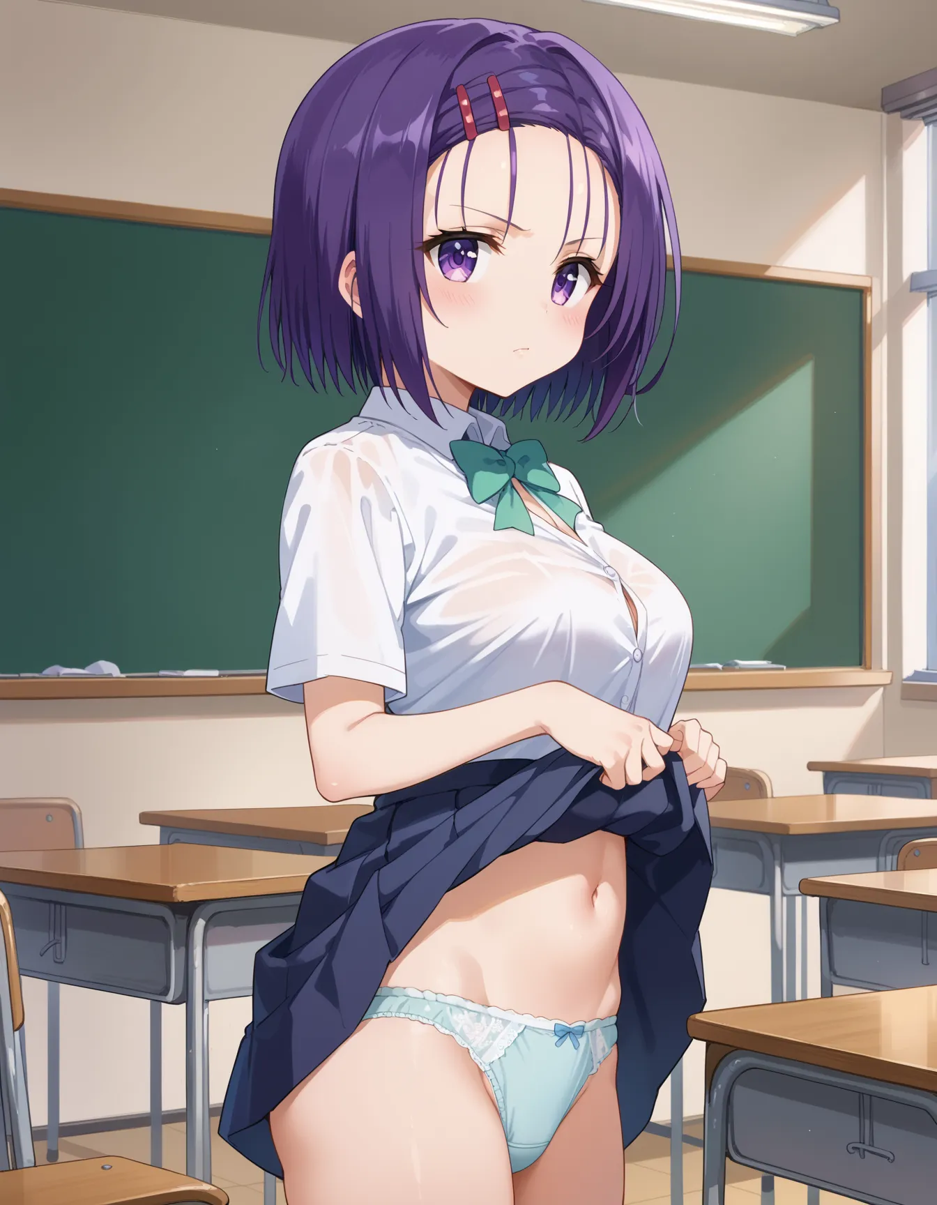 【「下着（ブラジャー・パンティ）」AIエロ画像（イラスト・アニメ・二次元風）15996枚まとめ！(347ページ目)のエロ画像14枚目