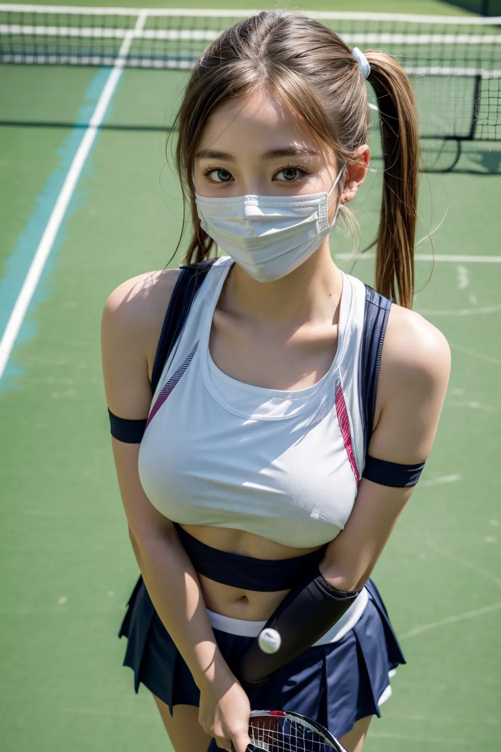 【「テニス」AIエロ画像（リアル・実写・フォト風）240枚まとめ！(6ページ目)のエロ画像2枚目
