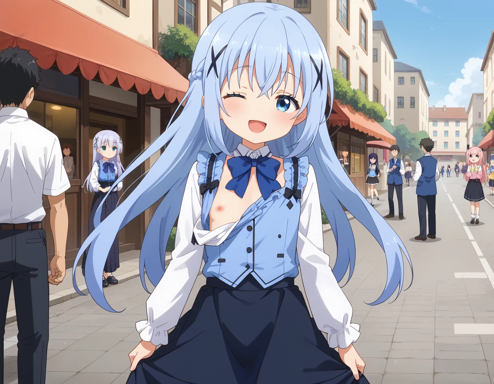 【「貧乳」AIエロ画像（イラスト・アニメ・二次元風）8390枚まとめ！(183ページ目)のエロ画像27枚目