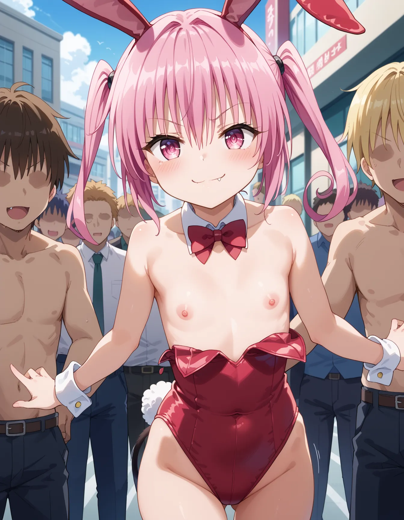 【「貧乳×バニーガール」AIエロ画像（イラスト・アニメ・二次元風）93枚まとめ！(2ページ目)のエロ画像28枚目