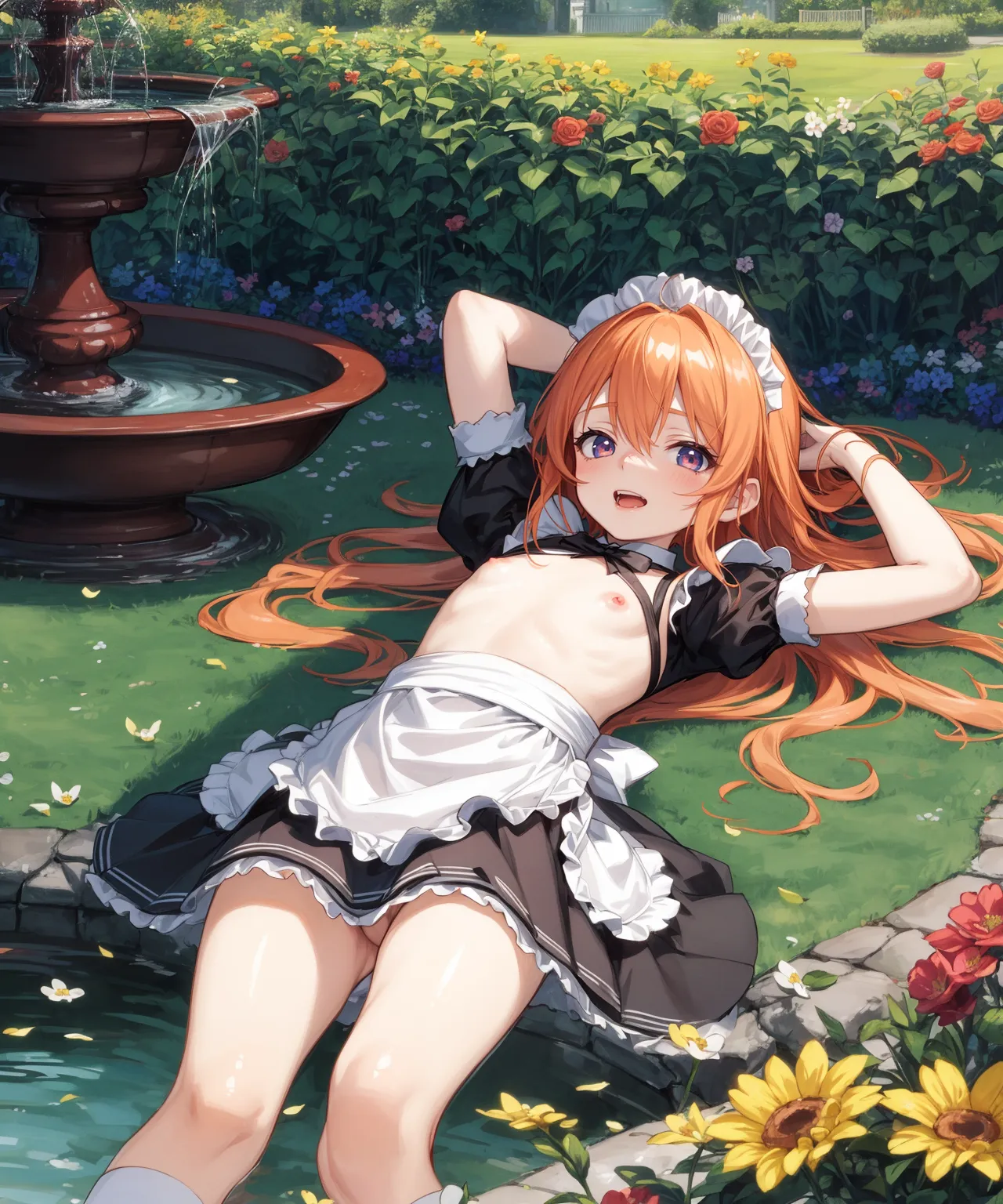 【「メイド」AIエロ画像（イラスト・アニメ・二次元風）516枚まとめ！(12ページ目)のエロ画像7枚目