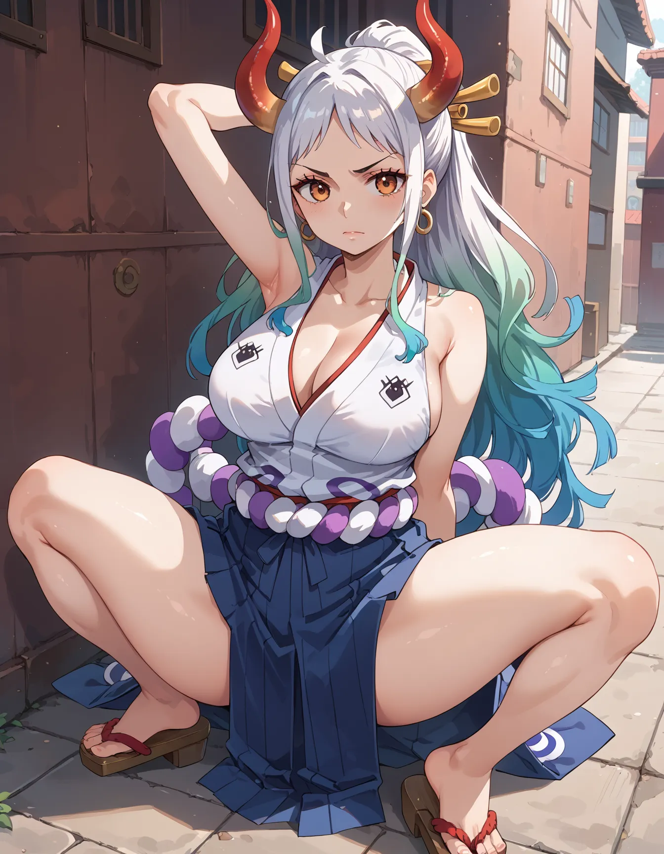 【「巨乳×着物」AIエロ画像（イラスト・アニメ・二次元風）854枚まとめ！(18ページ目)のエロ画像17枚目