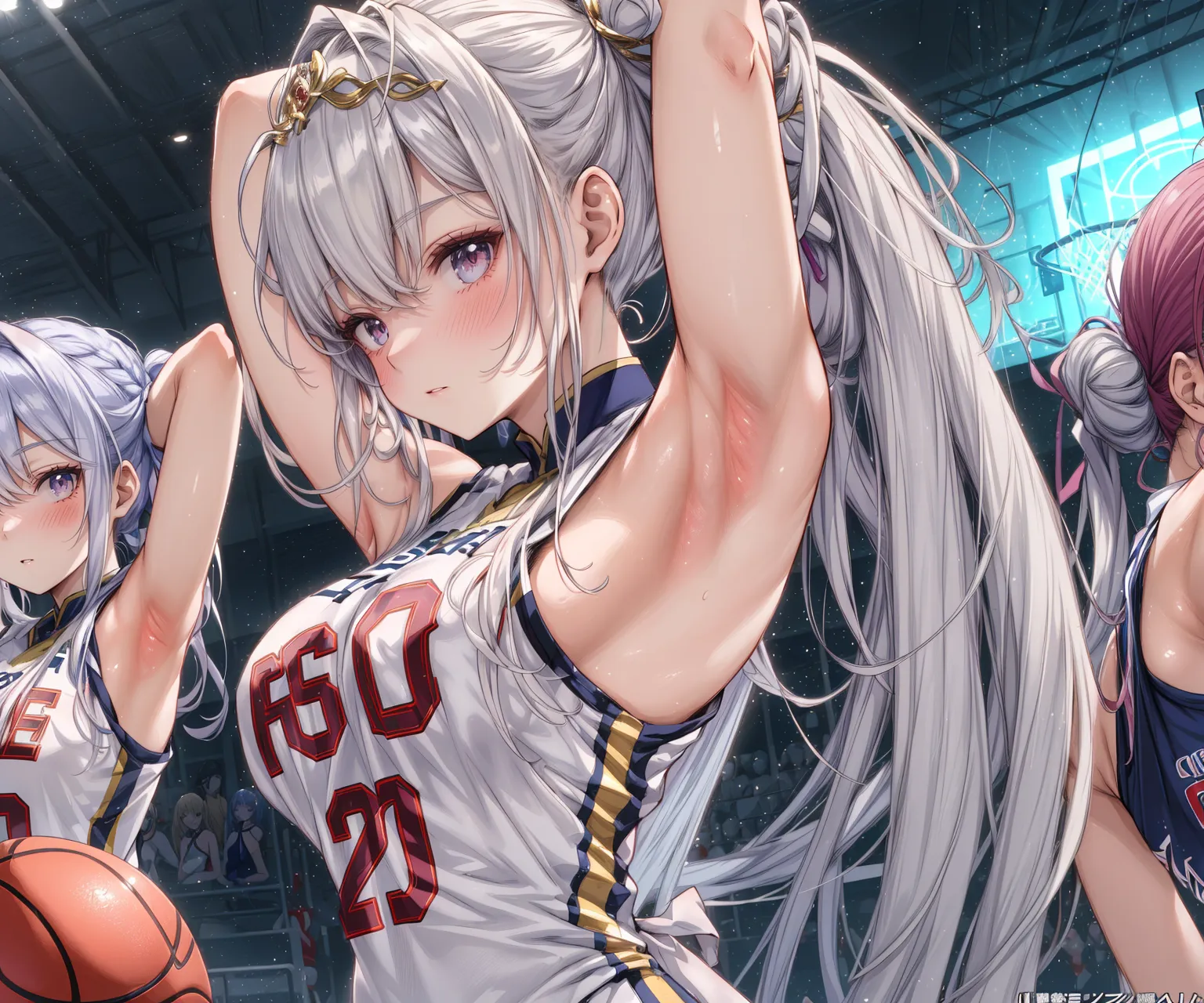 【「腋・脇」AIエロ画像（イラスト・アニメ・二次元風）4705枚まとめ！(102ページ目)のエロ画像19枚目