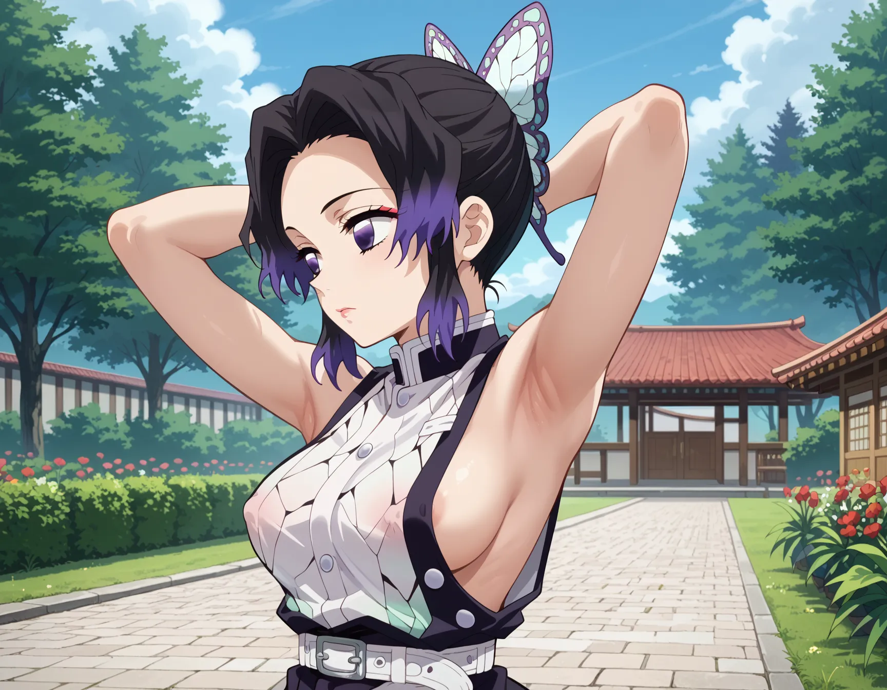 【「腋・脇」AIエロ画像（イラスト・アニメ・二次元風）4705枚まとめ！(102ページ目)のエロ画像14枚目