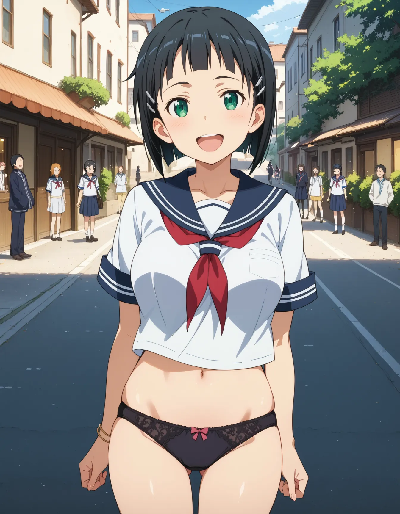 【「下着（ブラジャー・パンティ）」AIエロ画像（イラスト・アニメ・二次元風）15996枚まとめ！(342ページ目)のエロ画像1枚目