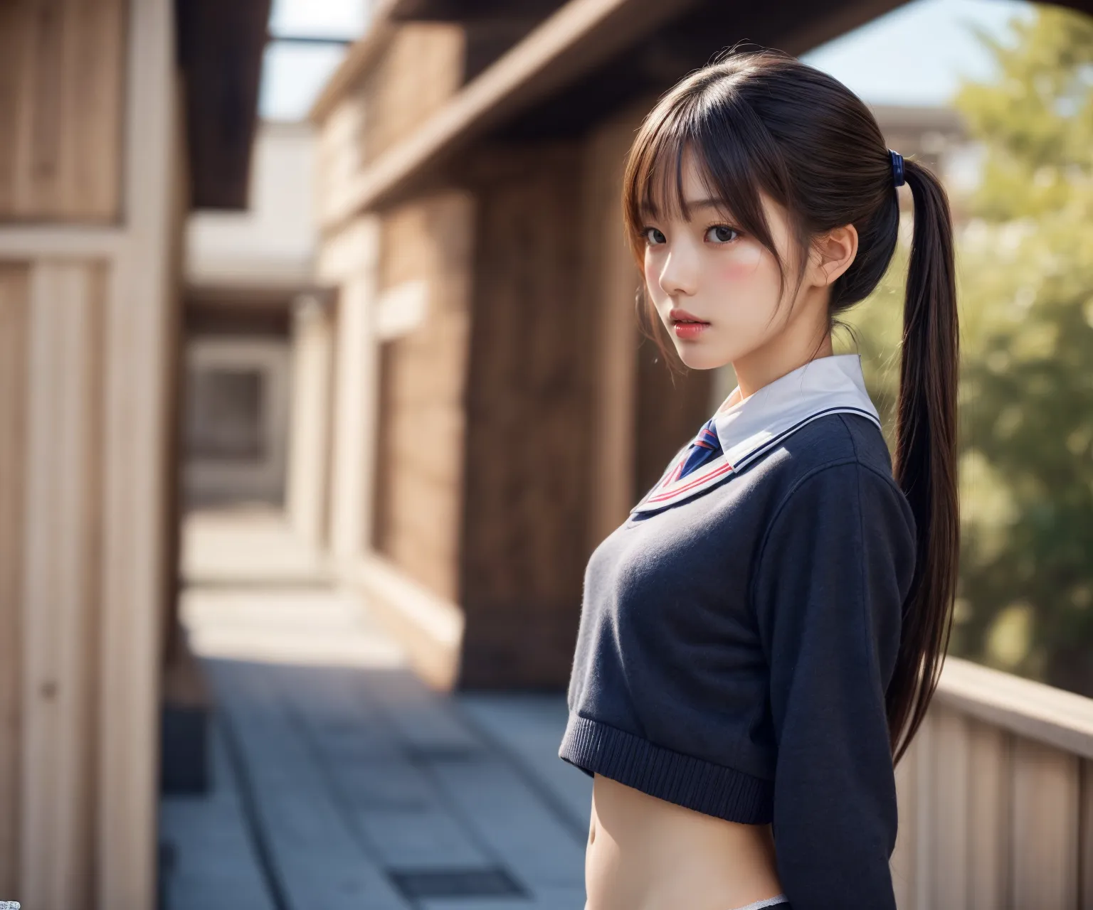 【「女子校生・JK×学制服」AIエロ画像（リアル・実写・フォト風）6248枚まとめ！(135ページ目)のエロ画像15枚目