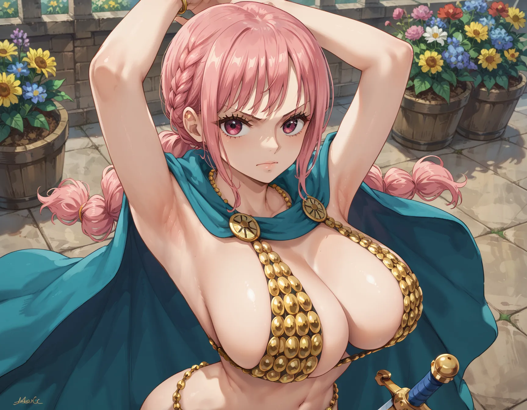 【「腋・脇」AIエロ画像（イラスト・アニメ・二次元風）4705枚まとめ！(101ページ目)のエロ画像23枚目