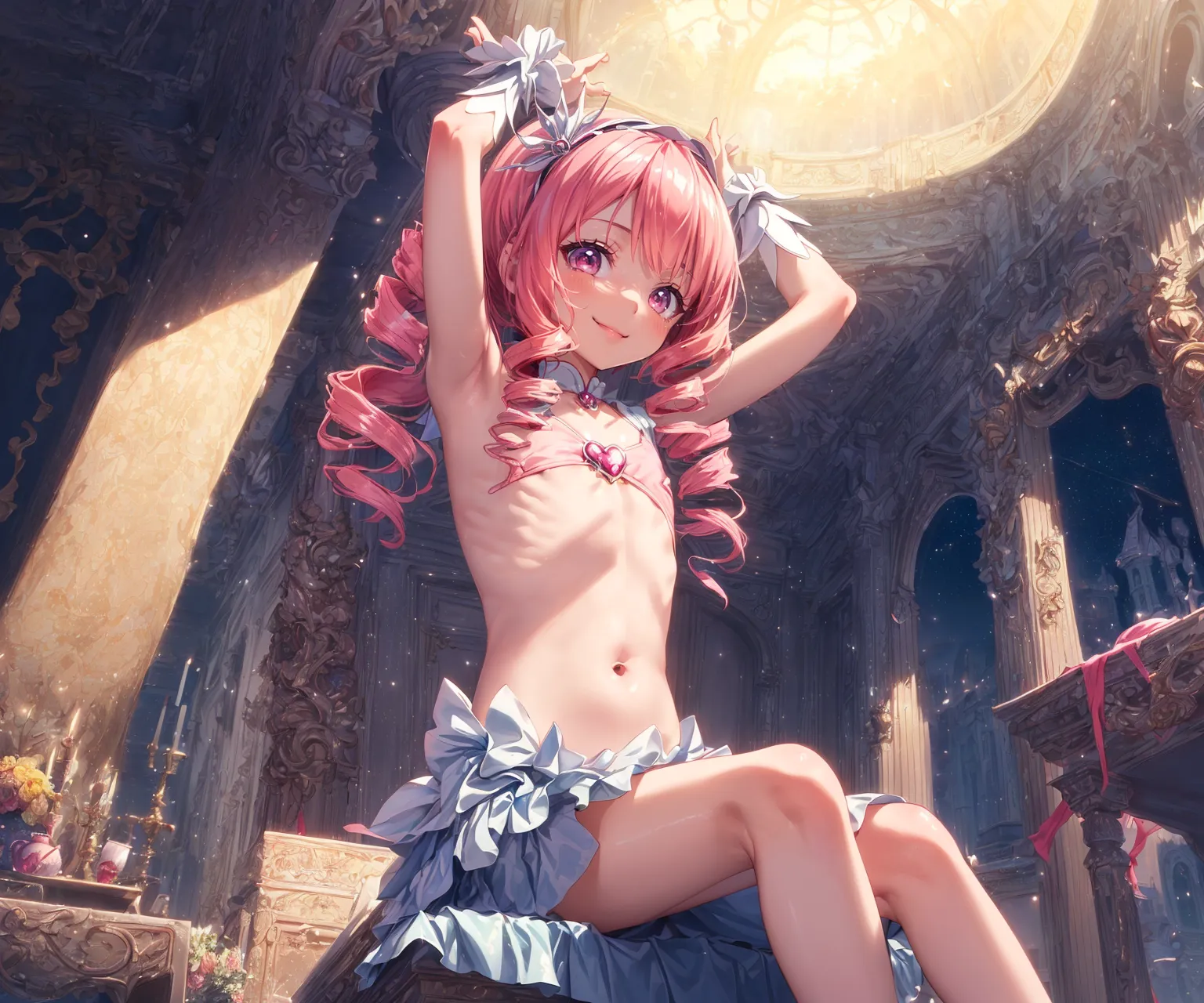 【「貧乳」AIエロ画像（イラスト・アニメ・二次元風）8390枚まとめ！(179ページ目)のエロ画像15枚目