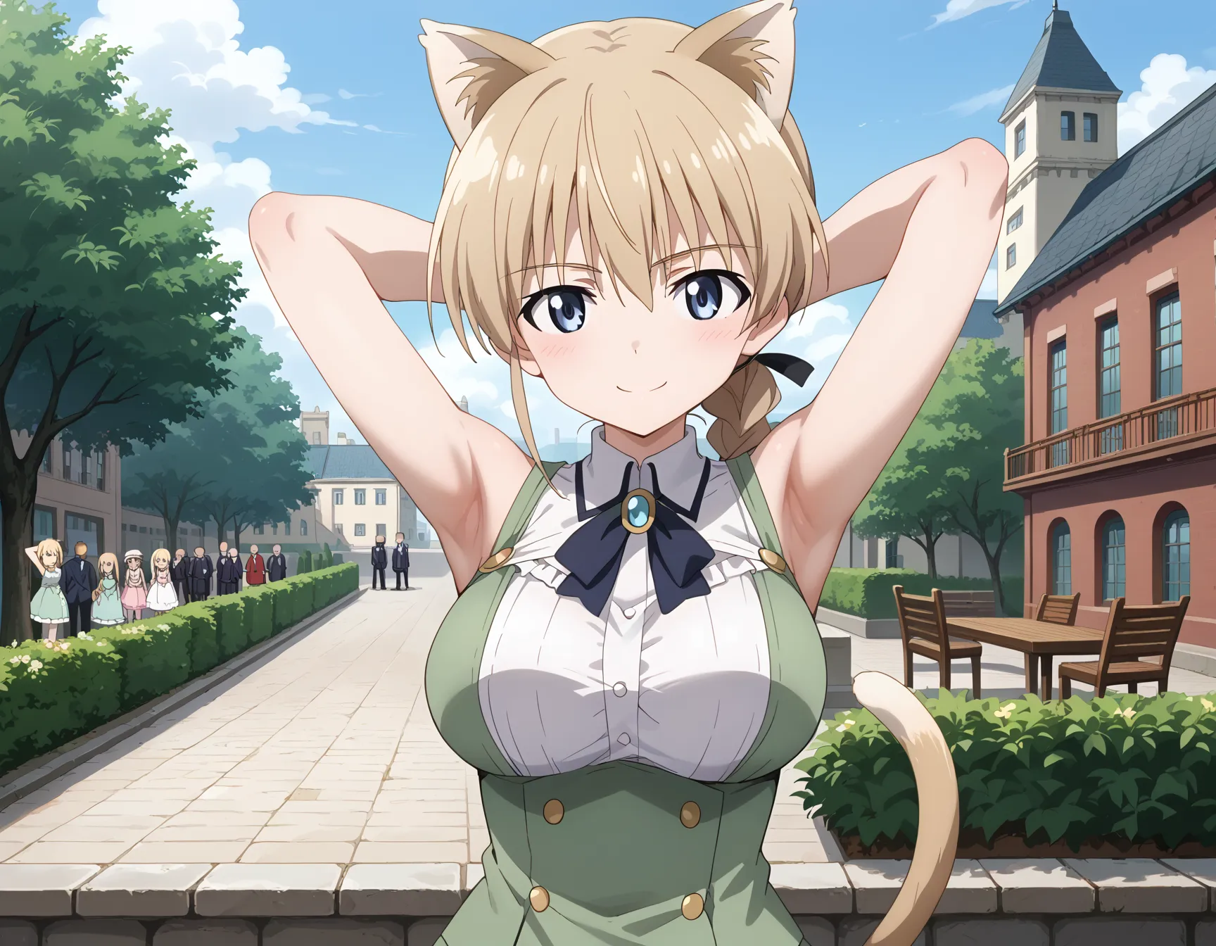 【「腋・脇」AIエロ画像（イラスト・アニメ・二次元風）4705枚まとめ！(101ページ目)のエロ画像12枚目