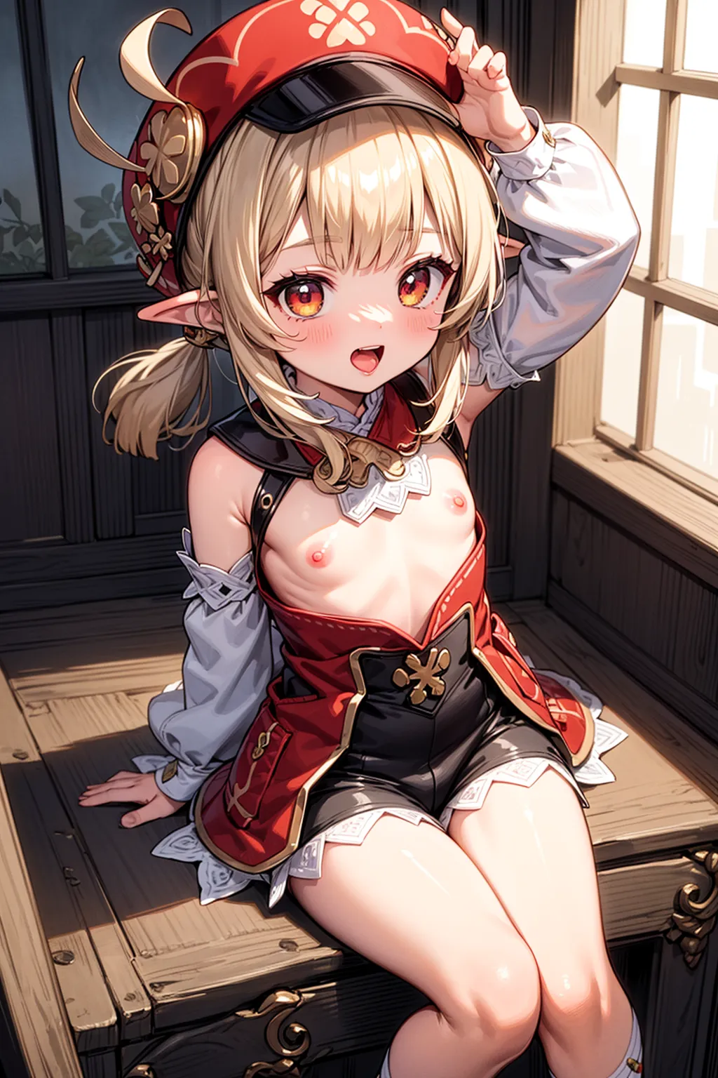 【「貧乳」AIエロ画像（イラスト・アニメ・二次元風）8390枚まとめ！(177ページ目)のエロ画像30枚目