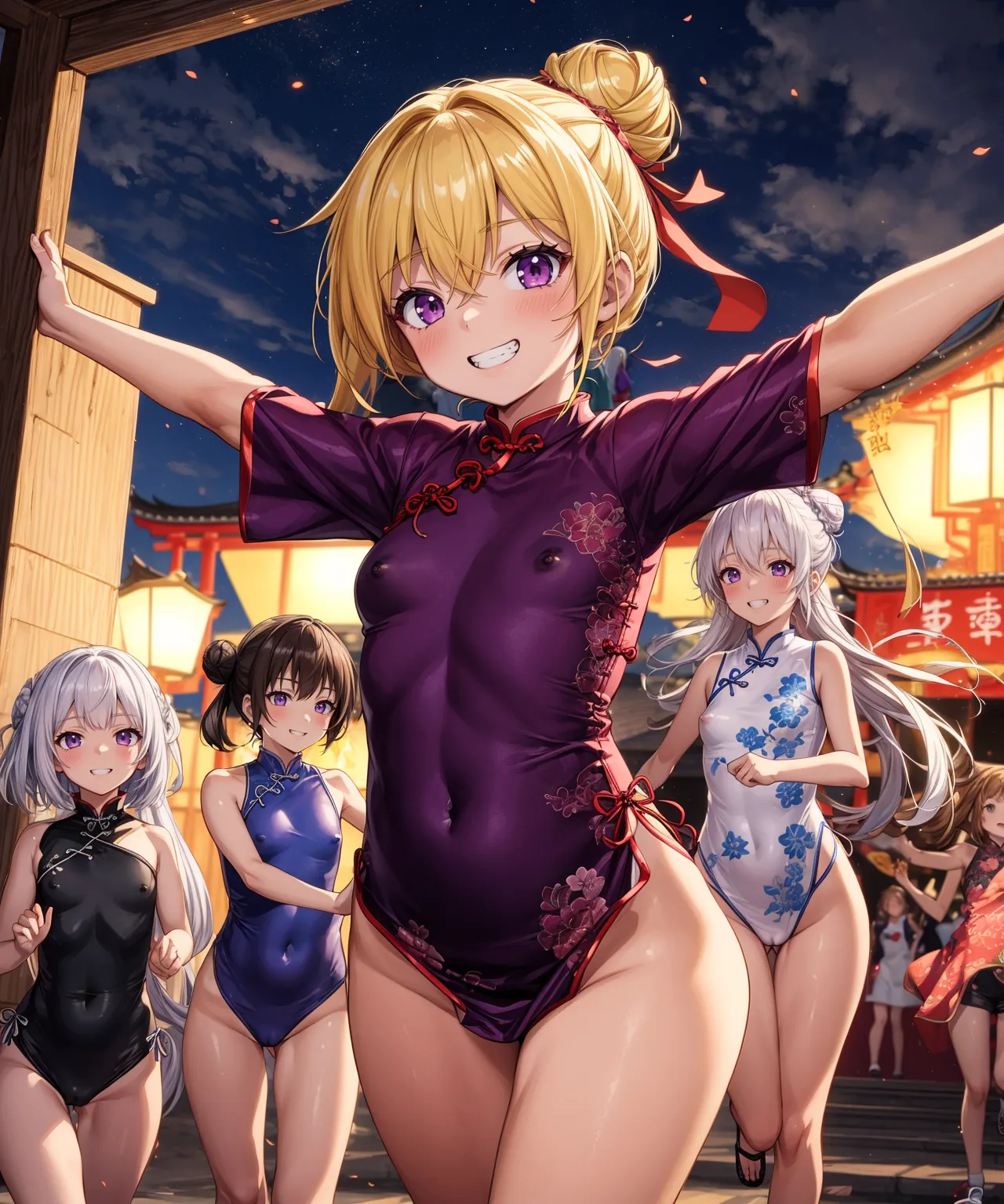 【「チャイナドレス」AIエロ画像（イラスト・アニメ・二次元風）252枚まとめ！(5ページ目)のエロ画像29枚目