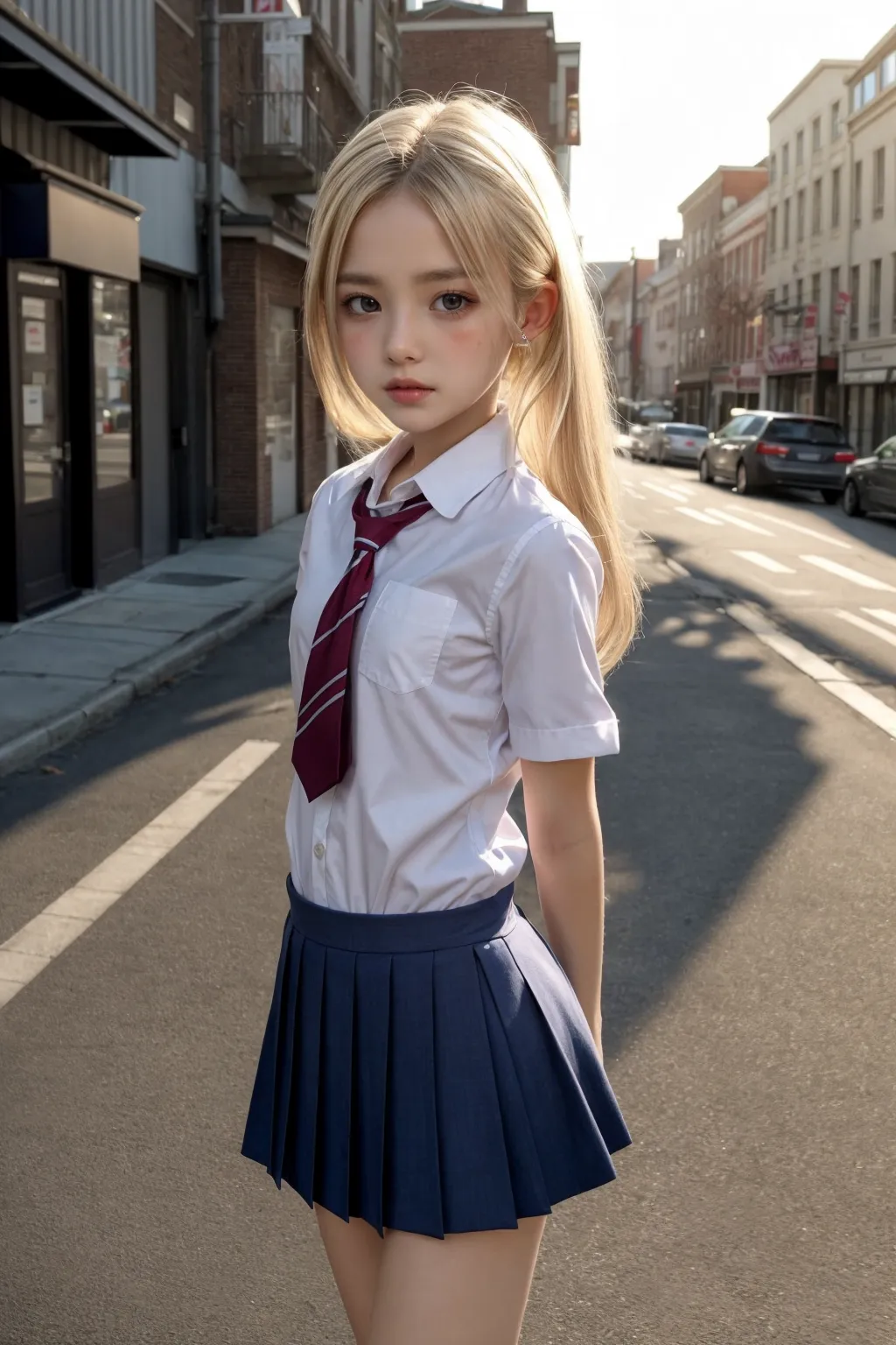 【「ロリ・小柄×学制服」AIエロ画像（リアル・実写・フォト風）745枚まとめ！(15ページ目)のエロ画像25枚目