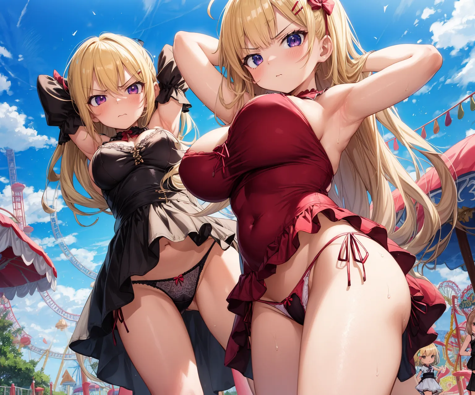 【「爆乳・超乳」AIエロ画像（イラスト・アニメ・二次元風）5621枚まとめ！(117ページ目)のエロ画像3枚目