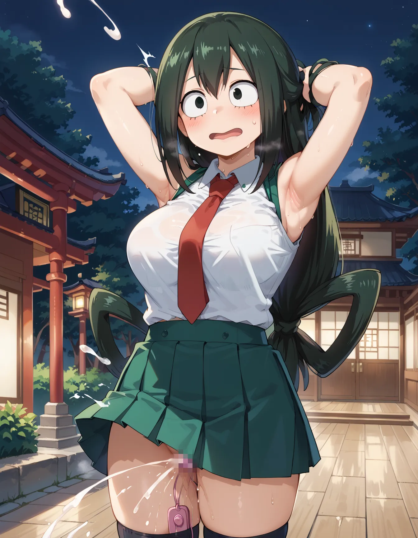 【「おまんこ×学制服」AIエロ画像（イラスト・アニメ・二次元風）845枚まとめ！(17ページ目)のエロ画像29枚目