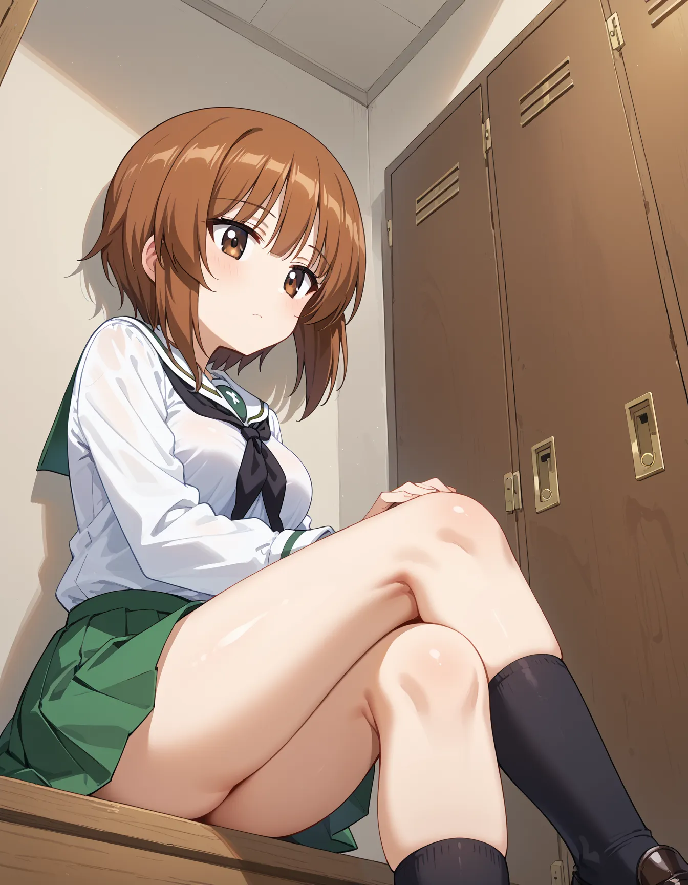 【「学制服」AIエロ画像（イラスト・アニメ・二次元風）4855枚まとめ！(100ページ目)のエロ画像6枚目