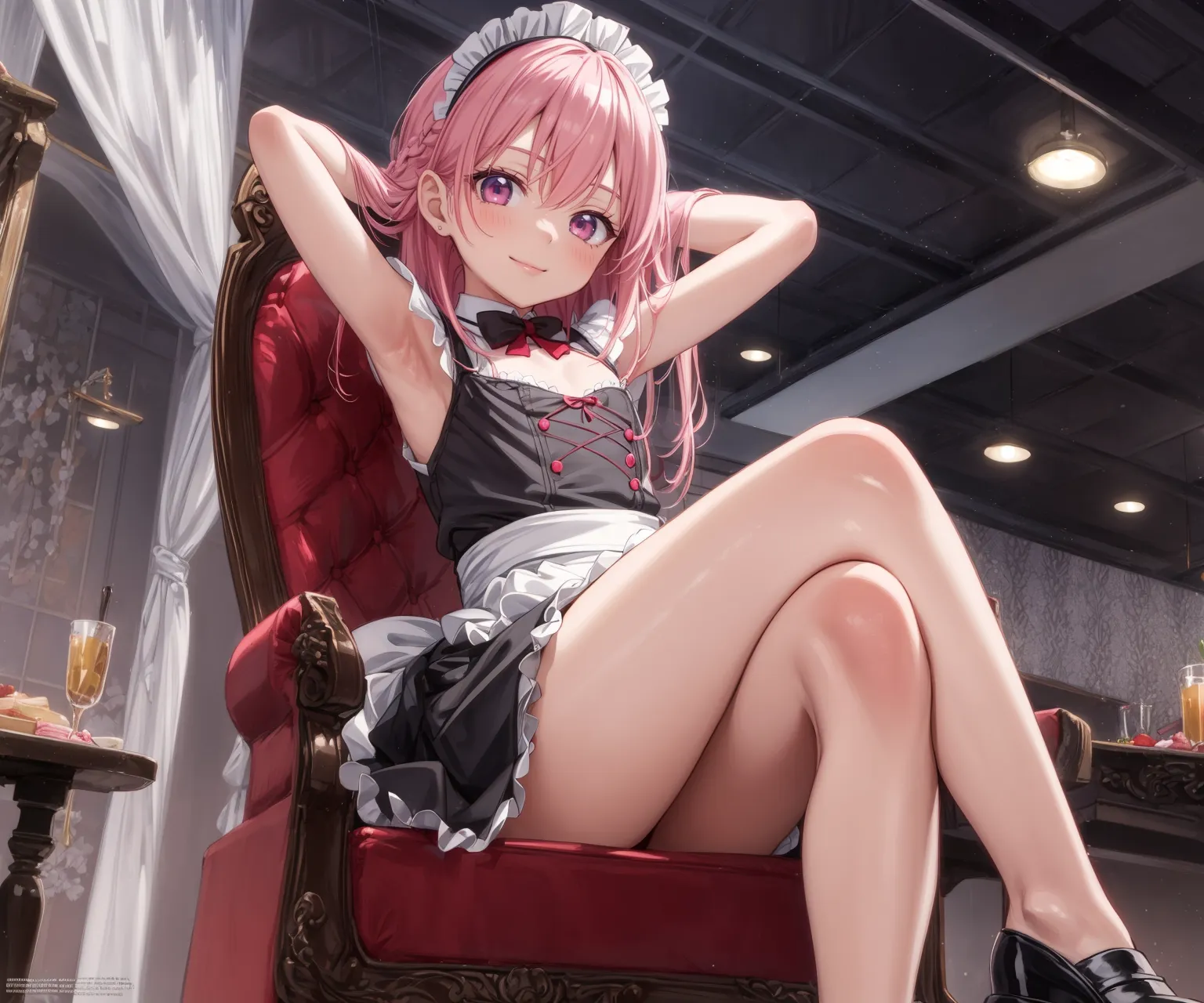 【「メイド」AIエロ画像（イラスト・アニメ・二次元風）516枚まとめ！(11ページ目)のエロ画像29枚目