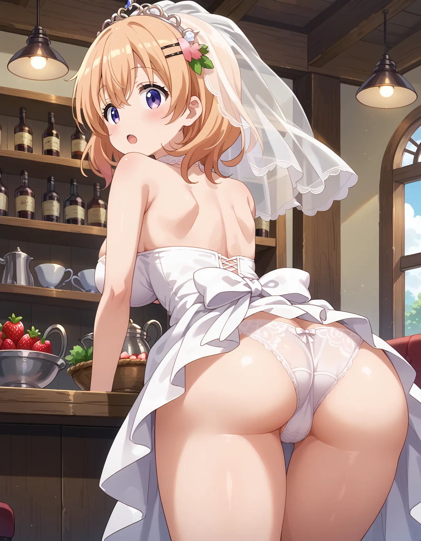 【「ウェディングドレス」AIエロ画像（イラスト・アニメ・二次元風）332枚まとめ！(7ページ目)のエロ画像28枚目