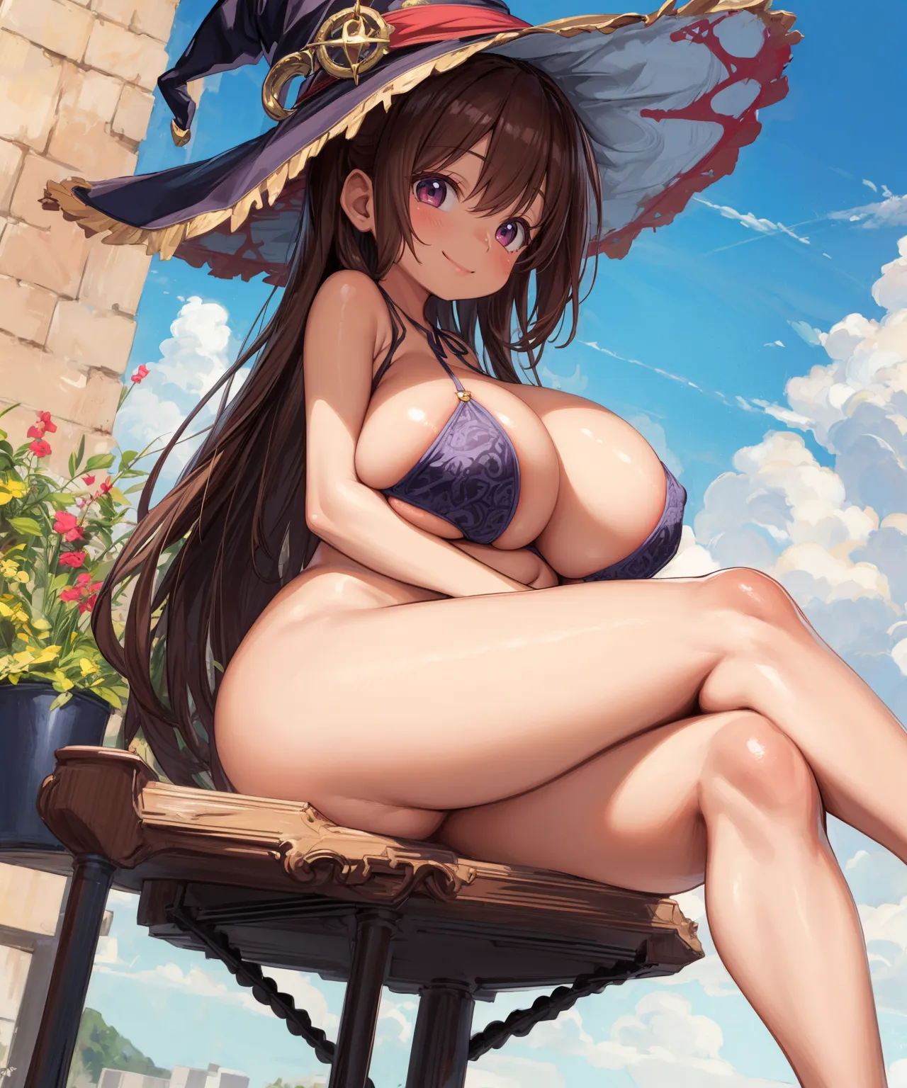 【「爆乳・超乳」AIエロ画像（イラスト・アニメ・二次元風）5621枚まとめ！(116ページ目)のエロ画像15枚目