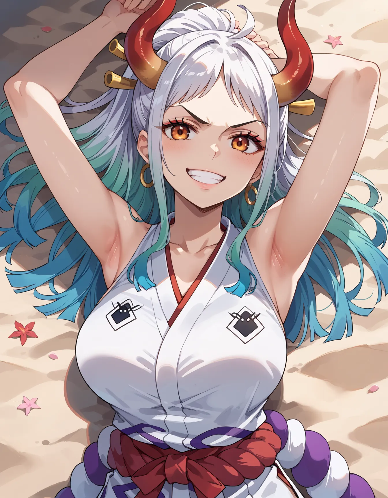 【「巨乳×着物」AIエロ画像（イラスト・アニメ・二次元風）854枚まとめ！(17ページ目)のエロ画像24枚目