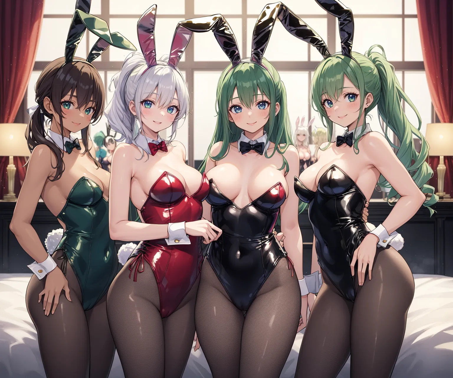 【「バニーガール」AIエロ画像（イラスト・アニメ・二次元風）736枚まとめ！(15ページ目)のエロ画像28枚目