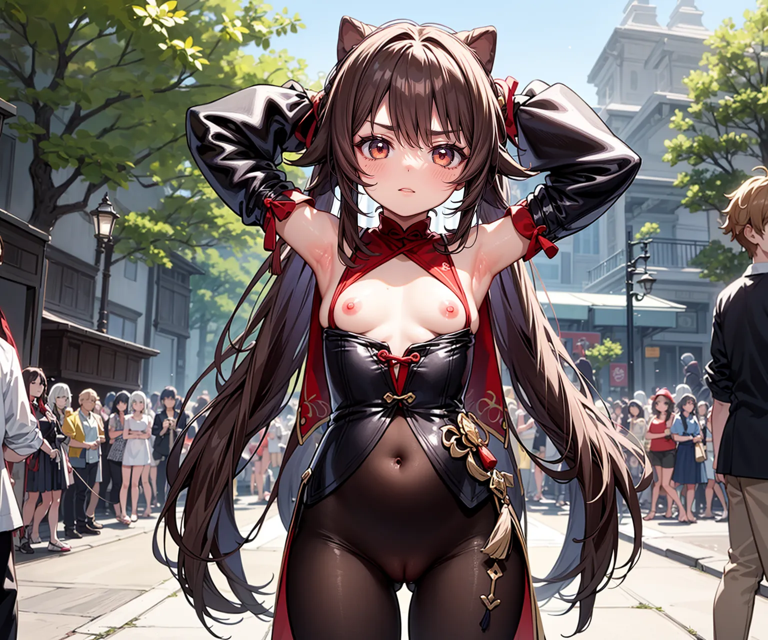 【「貧乳」AIエロ画像（イラスト・アニメ・二次元風）8390枚まとめ！(174ページ目)のエロ画像13枚目