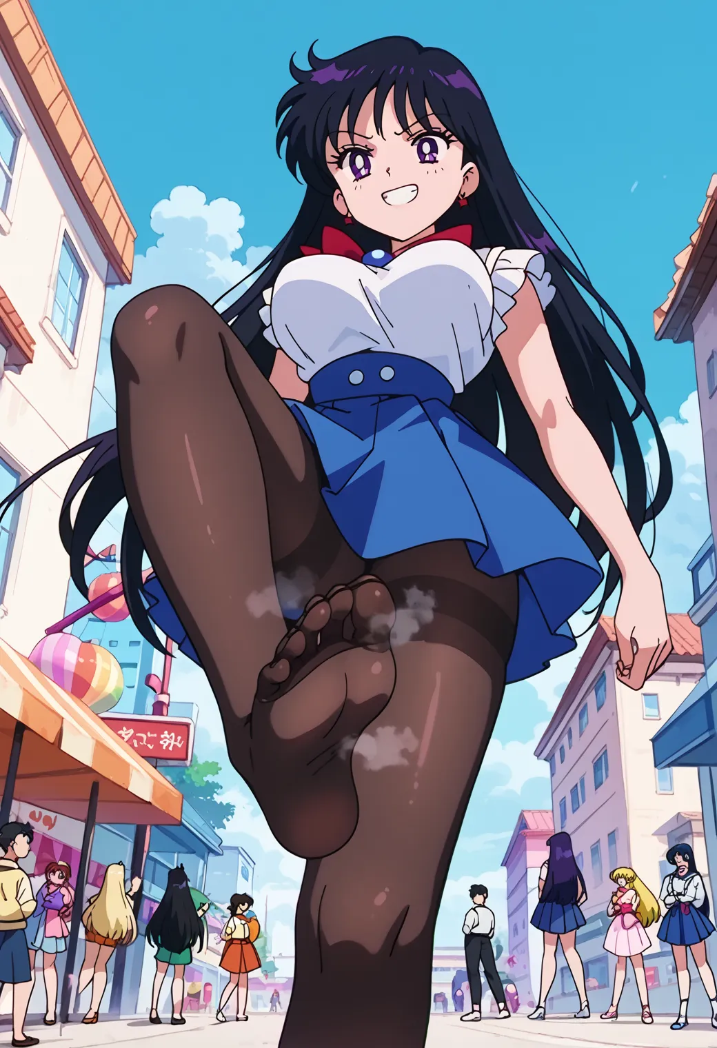 【「巨乳×パンスト」AIエロ画像（イラスト・アニメ・二次元風）575枚まとめ！(12ページ目)のエロ画像27枚目