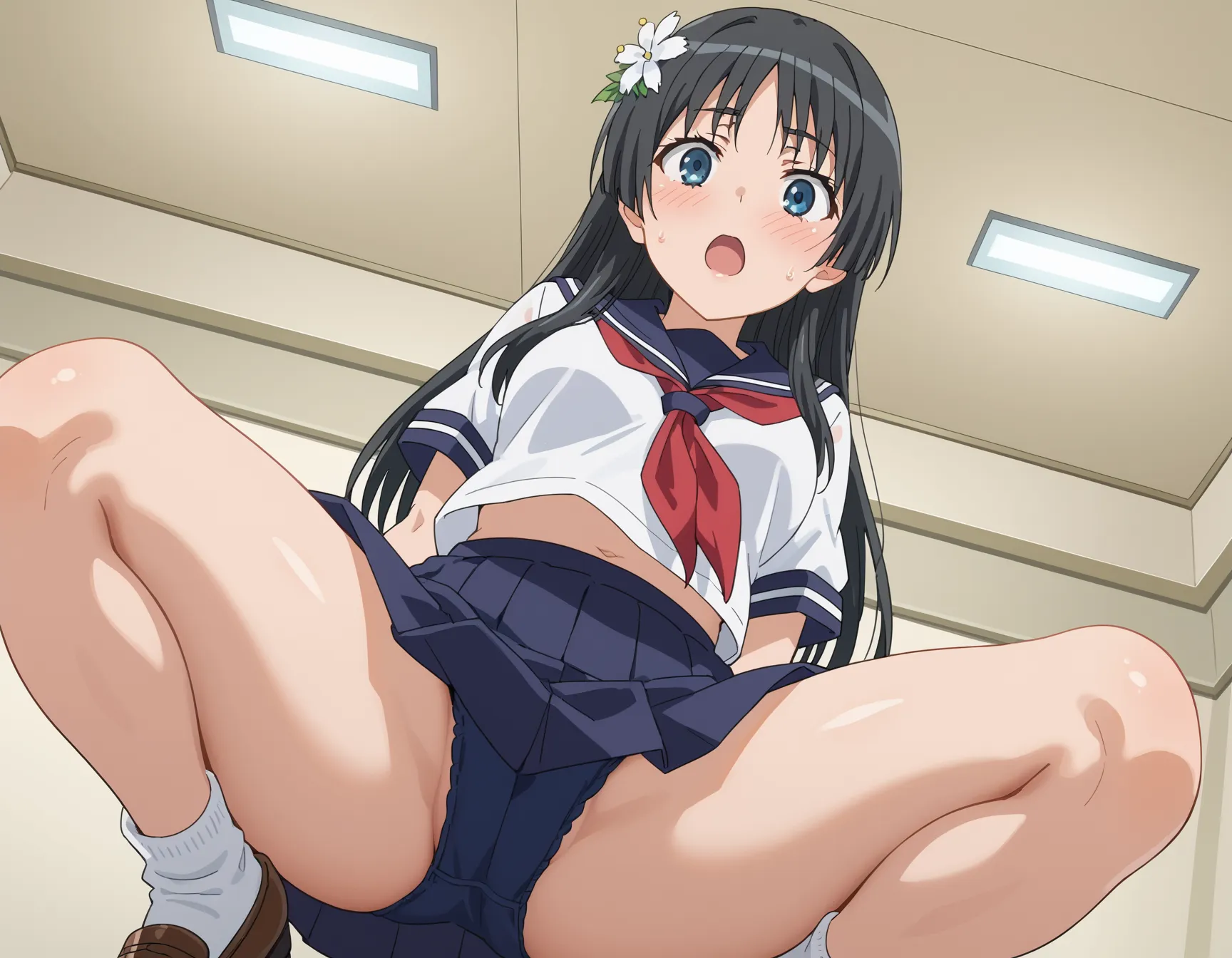 【「学制服」AIエロ画像（イラスト・アニメ・二次元風）4855枚まとめ！(98ページ目)のエロ画像19枚目