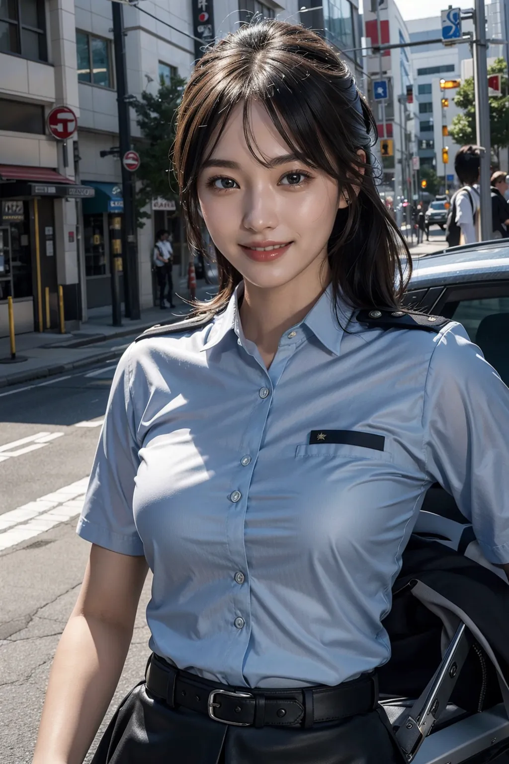 【「女警官」AIエロ画像（リアル・実写・フォト風）810枚まとめ！(17ページ目)のエロ画像27枚目