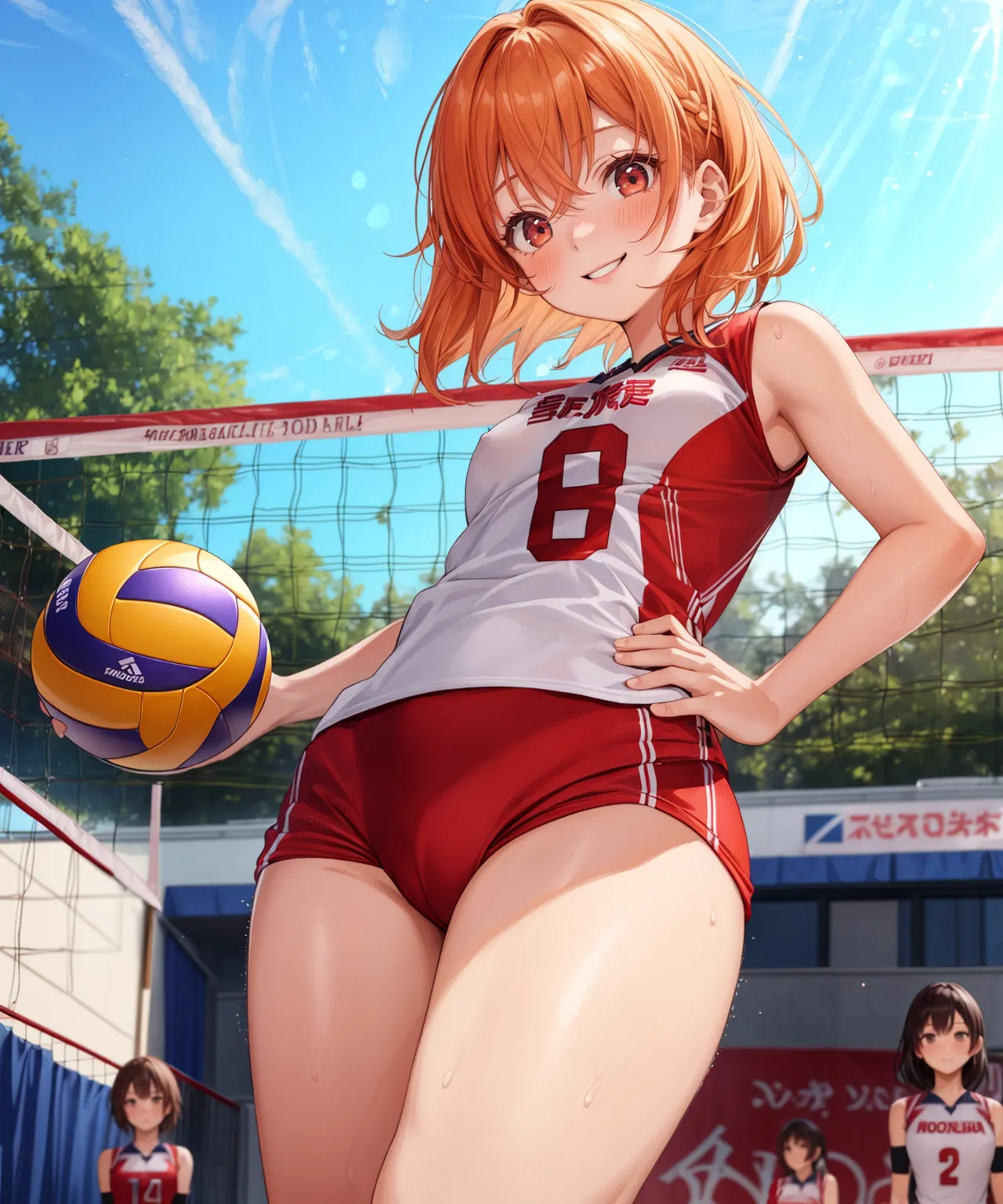 【「バレーボール」AIエロ画像（イラスト・アニメ・二次元風）378枚まとめ！(8ページ目)のエロ画像23枚目