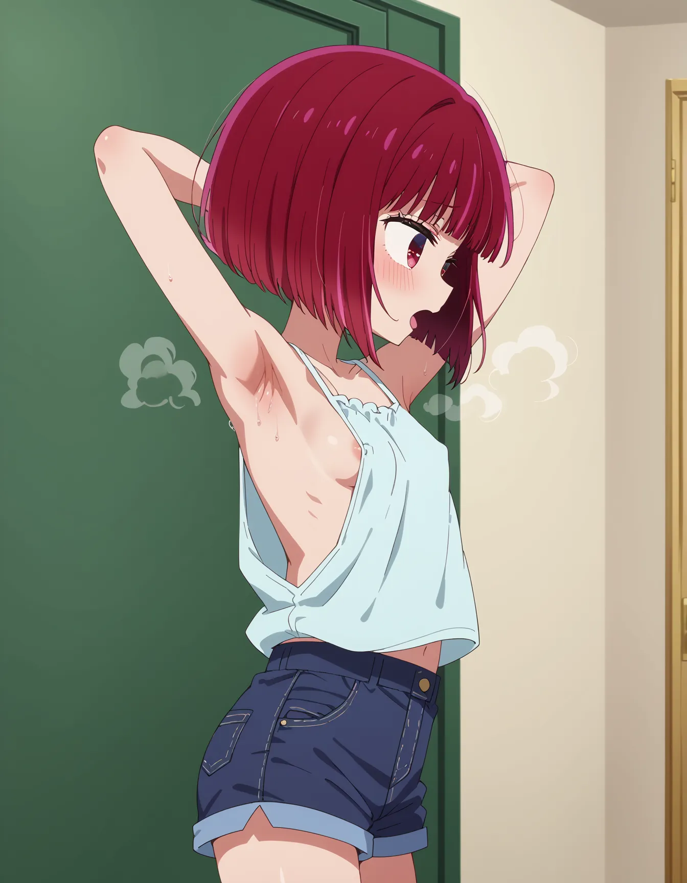 【「腋・脇」AIエロ画像（イラスト・アニメ・二次元風）4705枚まとめ！(97ページ目)のエロ画像22枚目