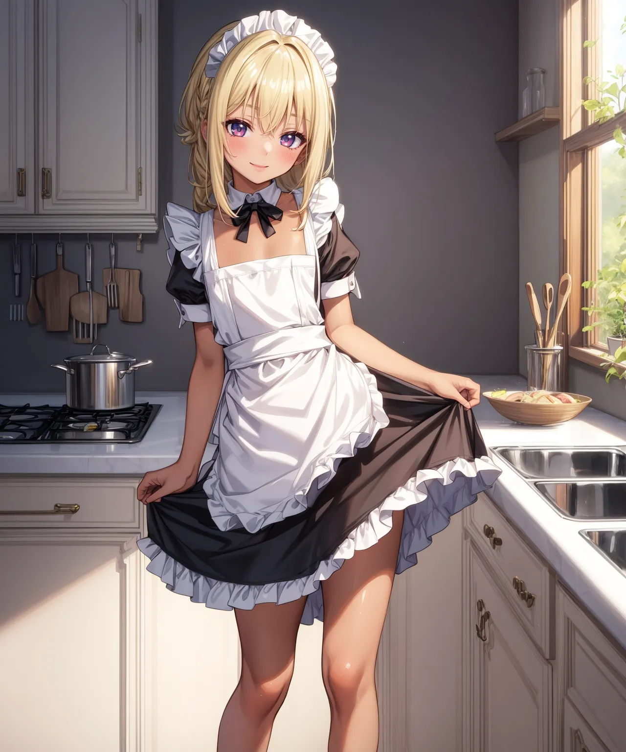 【「メイド」AIエロ画像（イラスト・アニメ・二次元風）516枚まとめ！(11ページ目)のエロ画像22枚目