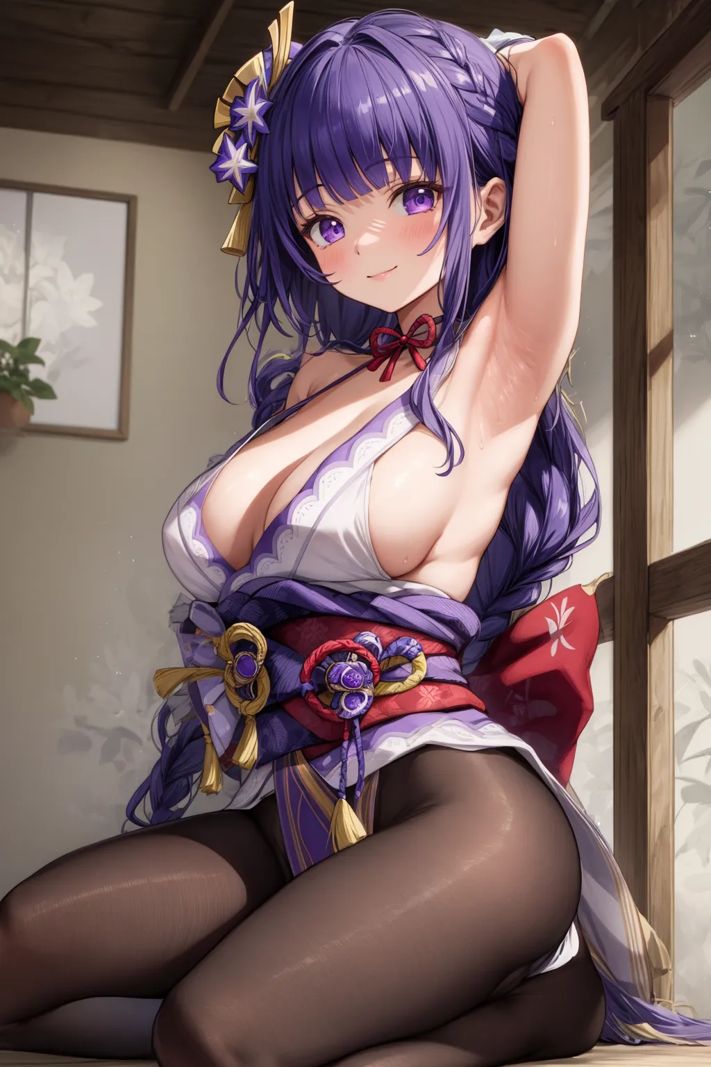 【「腋・脇」AIエロ画像（イラスト・アニメ・二次元風）4705枚まとめ！(96ページ目)のエロ画像29枚目