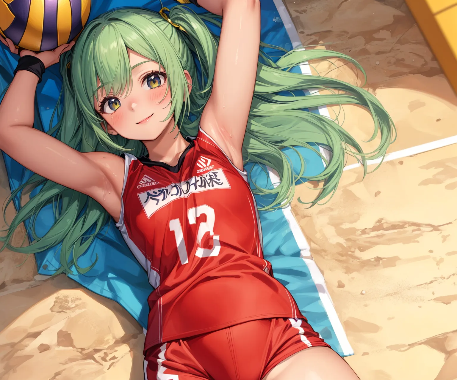 【「バレーボール」AIエロ画像（イラスト・アニメ・二次元風）378枚まとめ！(8ページ目)のエロ画像19枚目