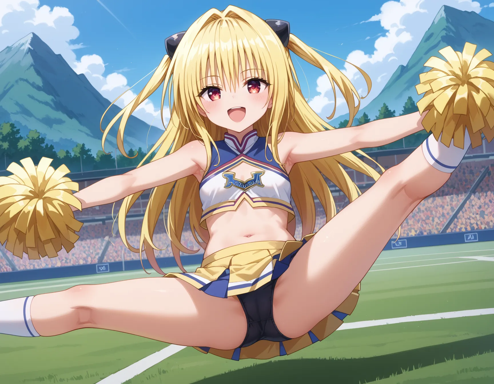 【「ロリ・小柄×チアリーダー」AIエロ画像（イラスト・アニメ・二次元風）73枚まとめ！(2ページ目)のエロ画像13枚目