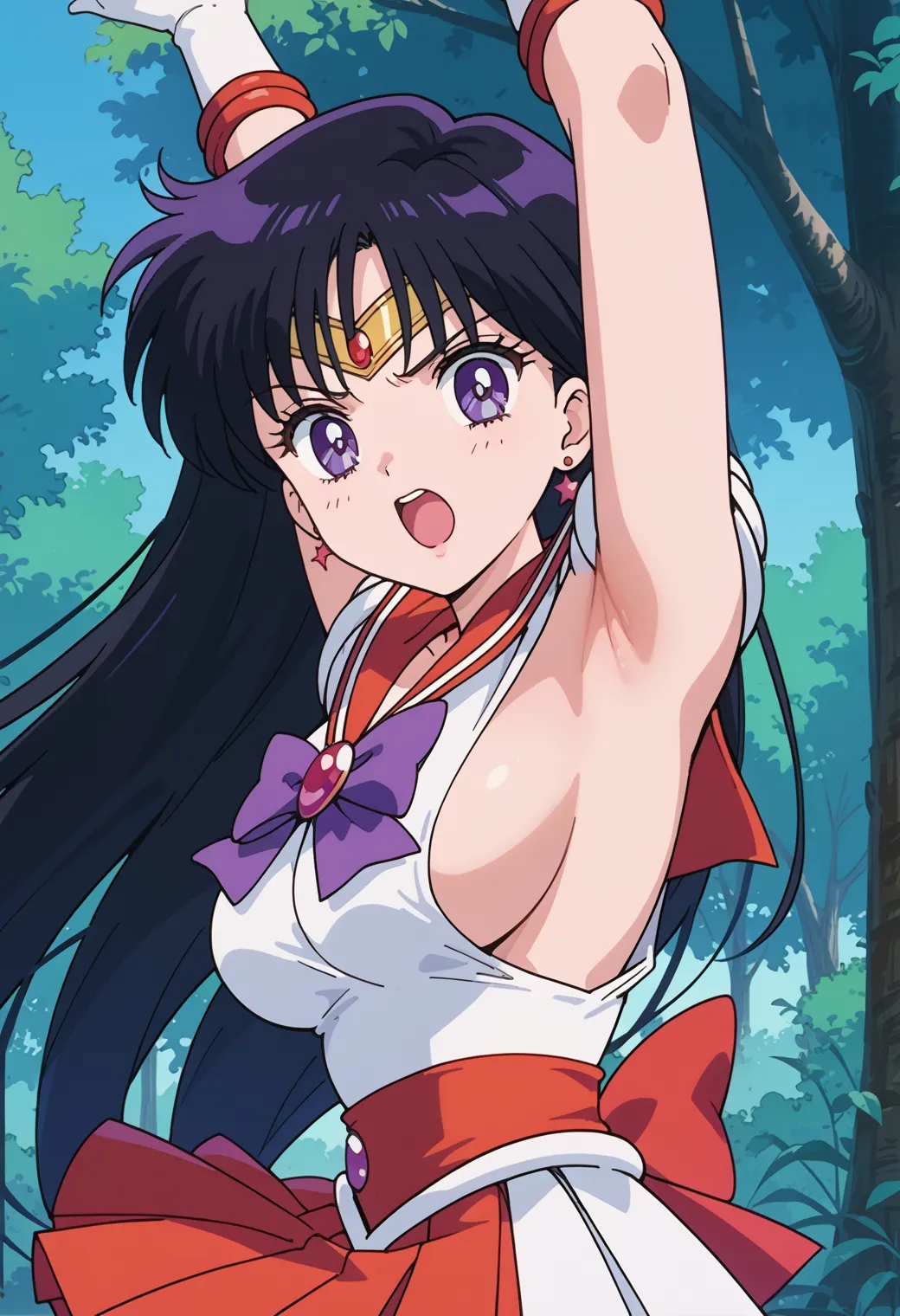 【「腋・脇」AIエロ画像（イラスト・アニメ・二次元風）4705枚まとめ！(96ページ目)のエロ画像6枚目