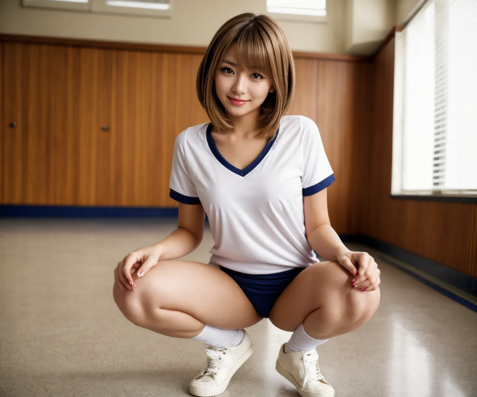 【「女子校生・JK×体操服・ブルマ」AIエロ画像（リアル・実写・フォト風）517枚まとめ！(10ページ目)のエロ画像10枚目