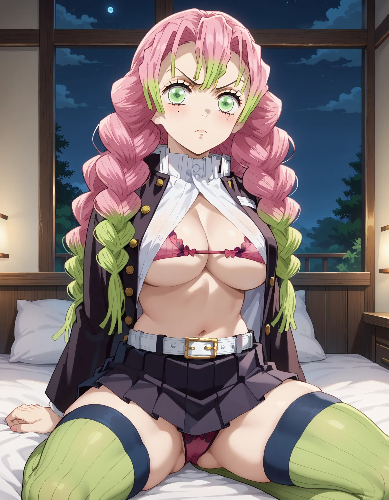 【「下着（ブラジャー・パンティ）」AIエロ画像（イラスト・アニメ・二次元風）15996枚まとめ！(318ページ目)のエロ画像8枚目