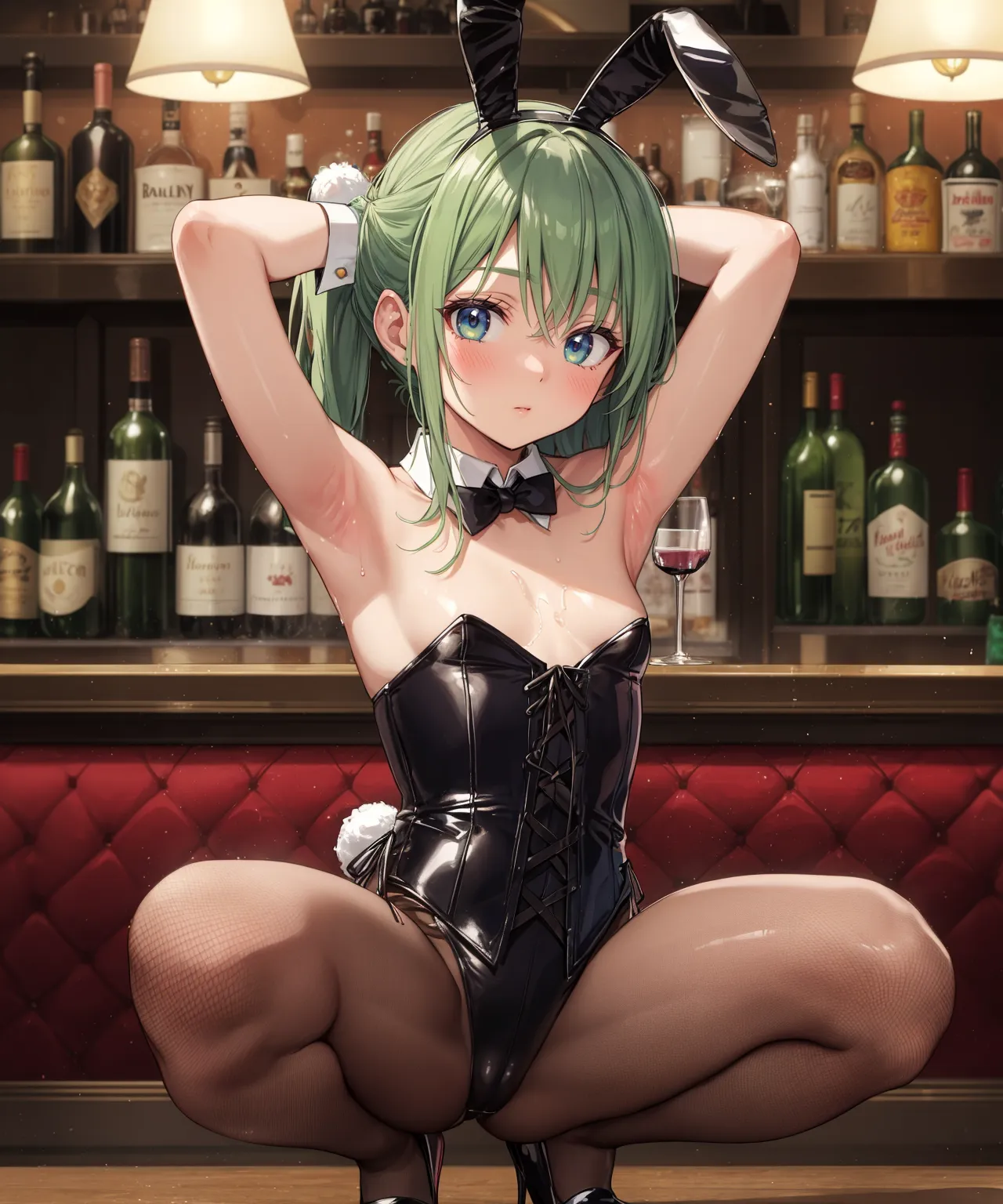 【「貧乳×バニーガール」AIエロ画像（イラスト・アニメ・二次元風）93枚まとめ！(2ページ目)のエロ画像24枚目