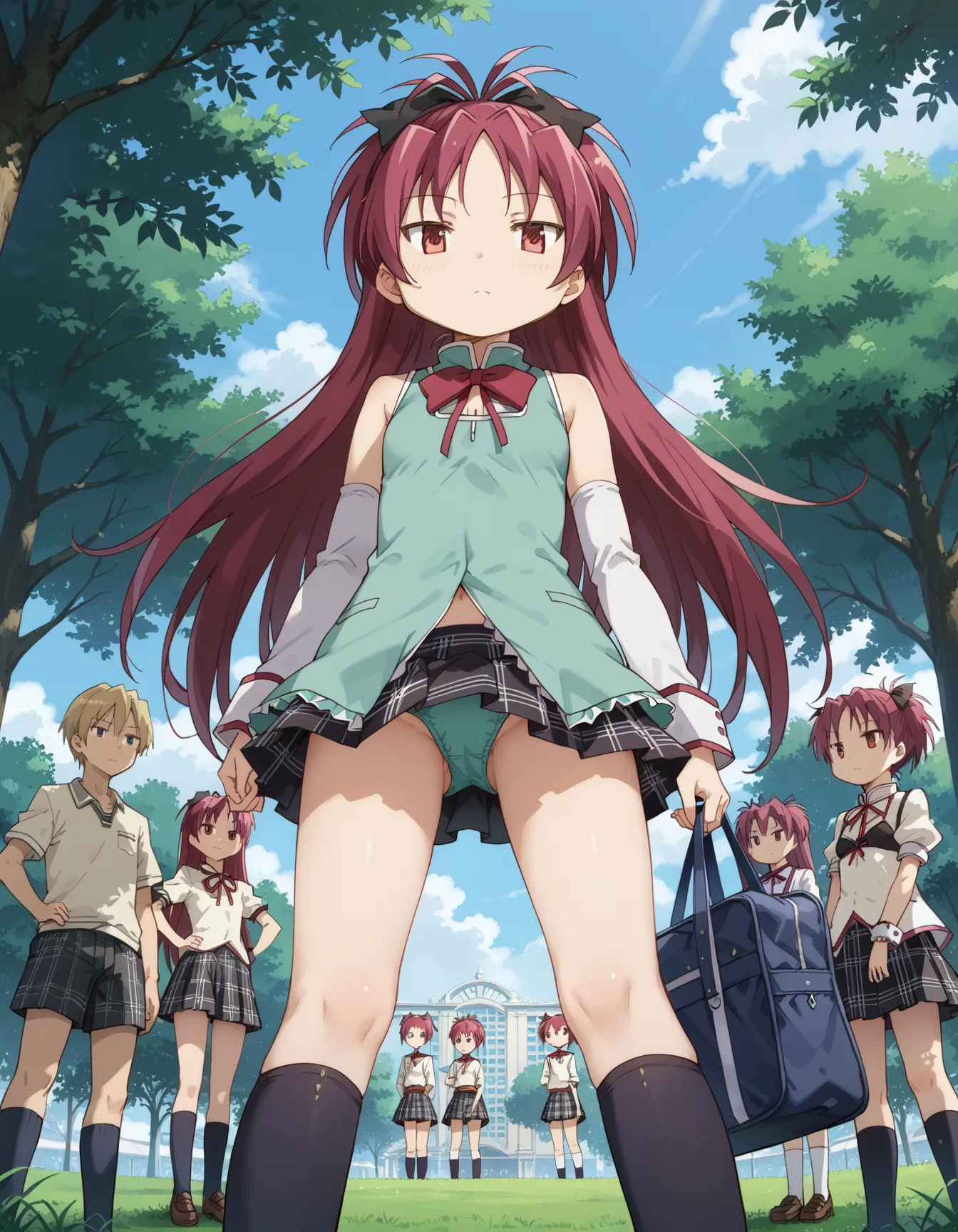 【「貧乳×学制服」AIエロ画像（イラスト・アニメ・二次元風）606枚まとめ！(12ページ目)のエロ画像28枚目