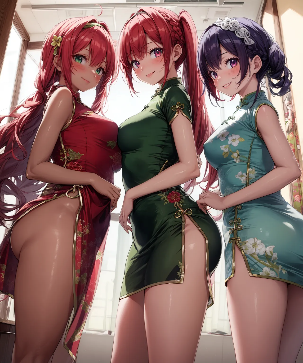 【「チャイナドレス」AIエロ画像（イラスト・アニメ・二次元風）252枚まとめ！(5ページ目)のエロ画像20枚目