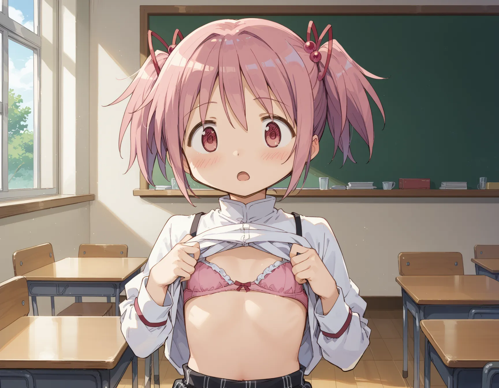 【「貧乳」AIエロ画像（イラスト・アニメ・二次元風）8390枚まとめ！(167ページ目)のエロ画像22枚目