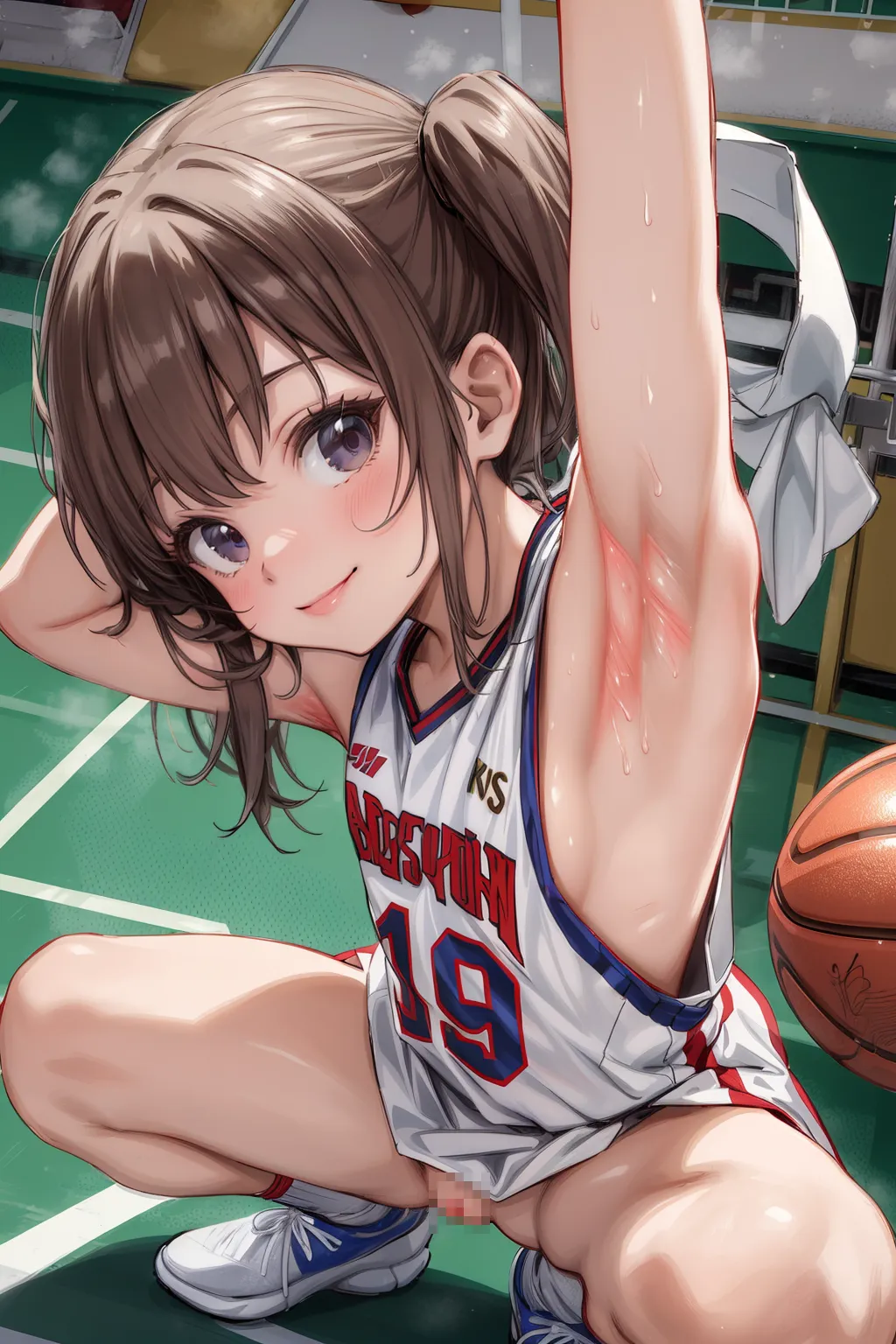 【「腋・脇」AIエロ画像（イラスト・アニメ・二次元風）4705枚まとめ！(94ページ目)のエロ画像23枚目