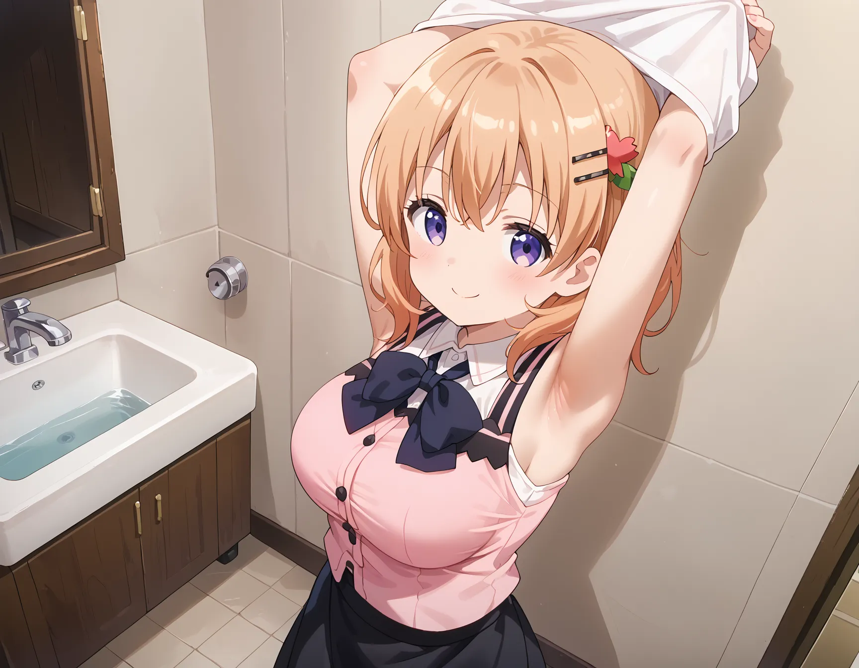 【「腋・脇」AIエロ画像（イラスト・アニメ・二次元風）4705枚まとめ！(94ページ目)のエロ画像15枚目