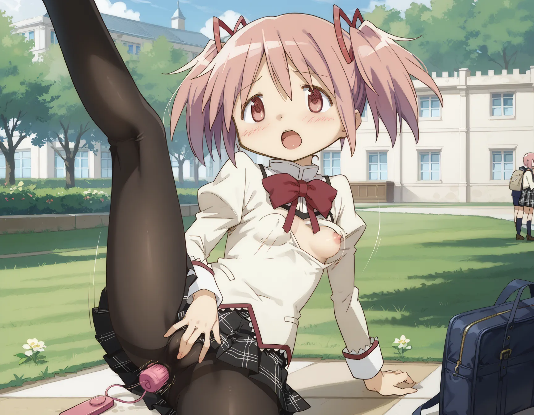 【「おまんこ×学制服」AIエロ画像（イラスト・アニメ・二次元風）845枚まとめ！(17ページ目)のエロ画像6枚目