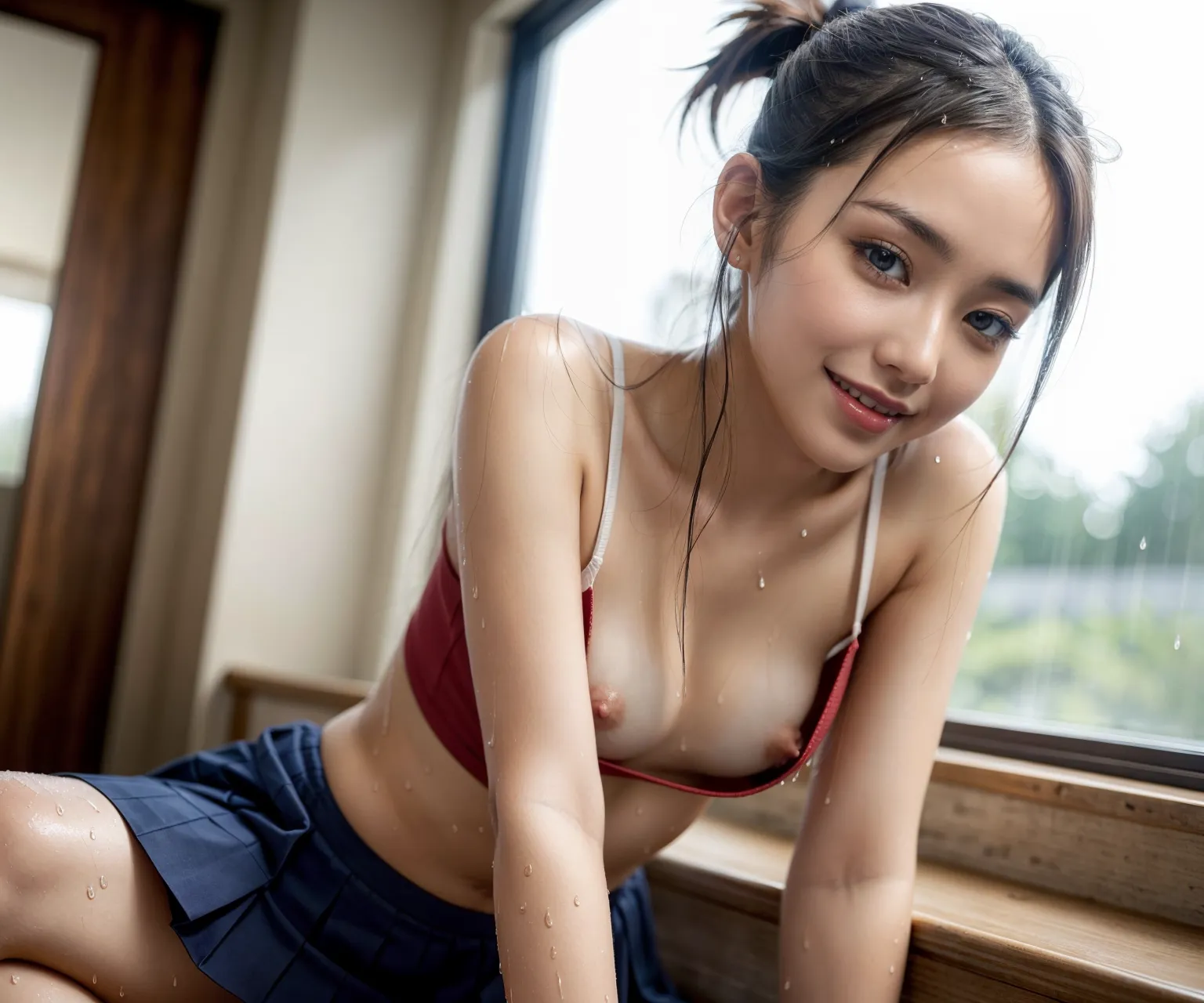【「女子校生・JK×貧乳」AIエロ画像（リアル・実写・フォト風）2980枚まとめ！(59ページ目)のエロ画像2枚目