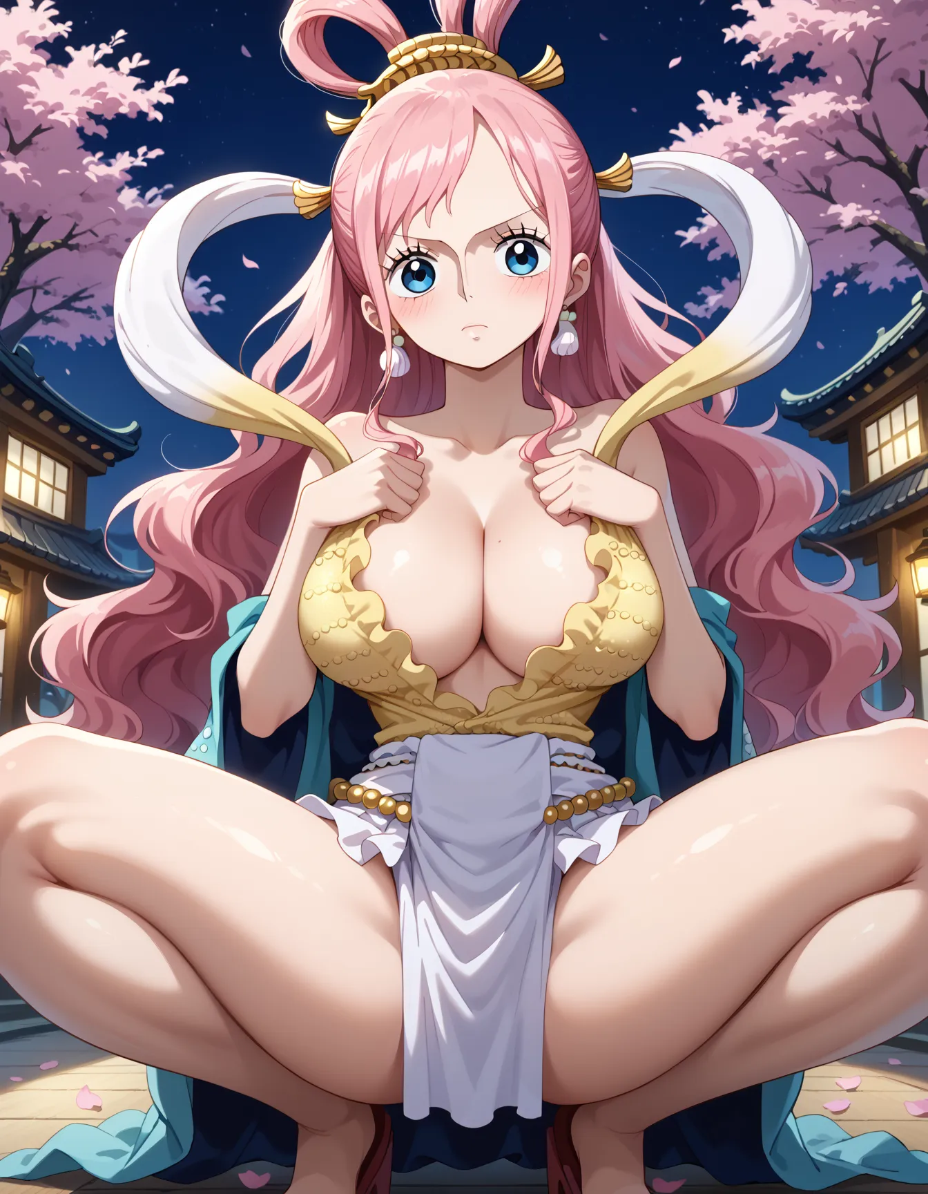 【「巨乳×着物」AIエロ画像（イラスト・アニメ・二次元風）854枚まとめ！(17ページ目)のエロ画像4枚目
