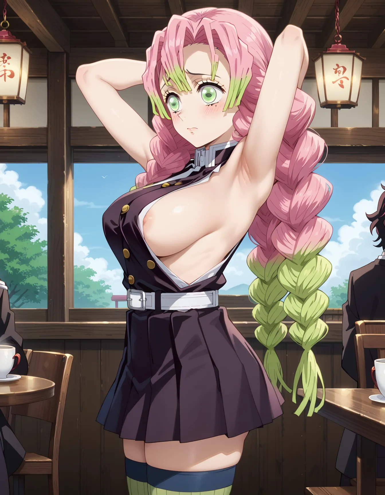 【「腋・脇」AIエロ画像（イラスト・アニメ・二次元風）4705枚まとめ！(94ページ目)のエロ画像3枚目