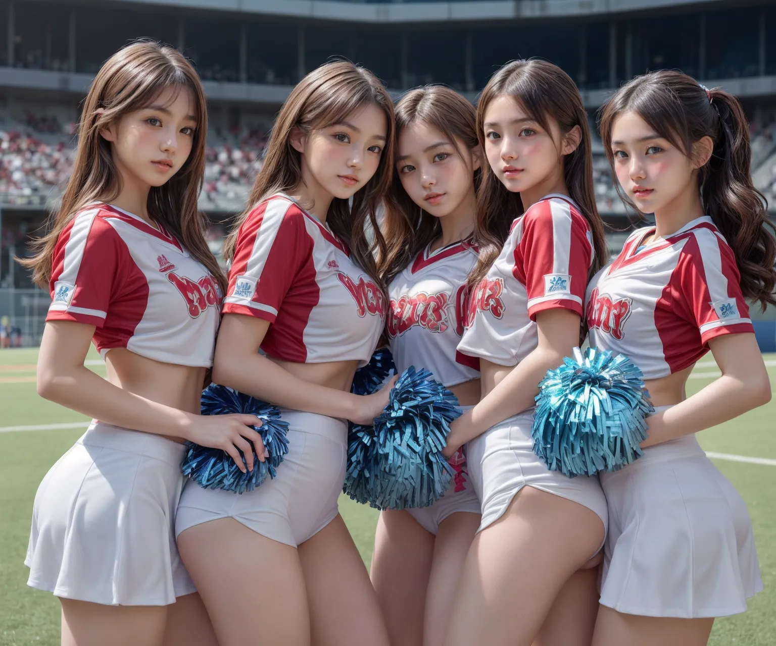 【「おまんこ×チアリーダー」AIエロ画像（リアル・実写・フォト風）79枚まとめ！(2ページ目)のエロ画像18枚目