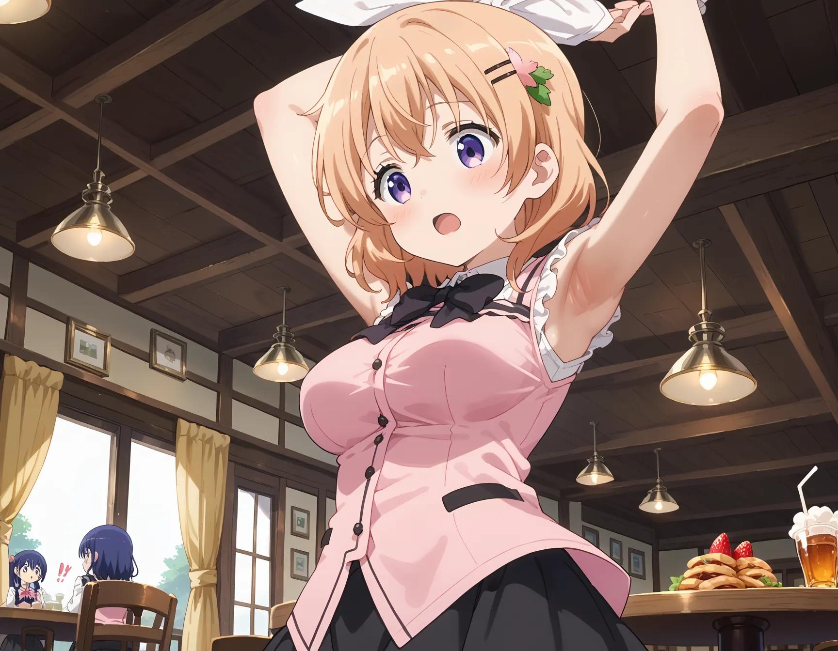 【「腋・脇」AIエロ画像（イラスト・アニメ・二次元風）4705枚まとめ！(93ページ目)のエロ画像28枚目